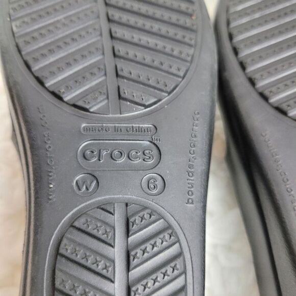 Crocs Hilga Womens Sandals Size 6 Wedges with Padded Footbed - Picture 9 of 9